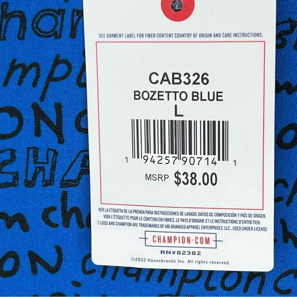 Champion Vibrant Blue Athletic Hoodie - Picture 7 of 7